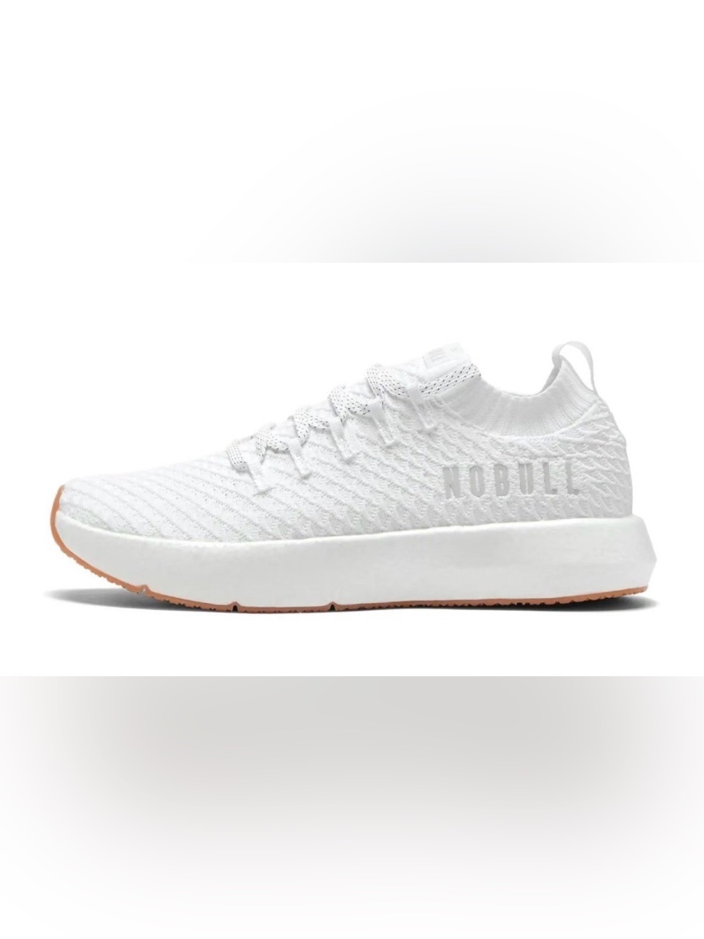 NOBULL Drive Knit White Gum Sole Cross Train Gym Running 10.5